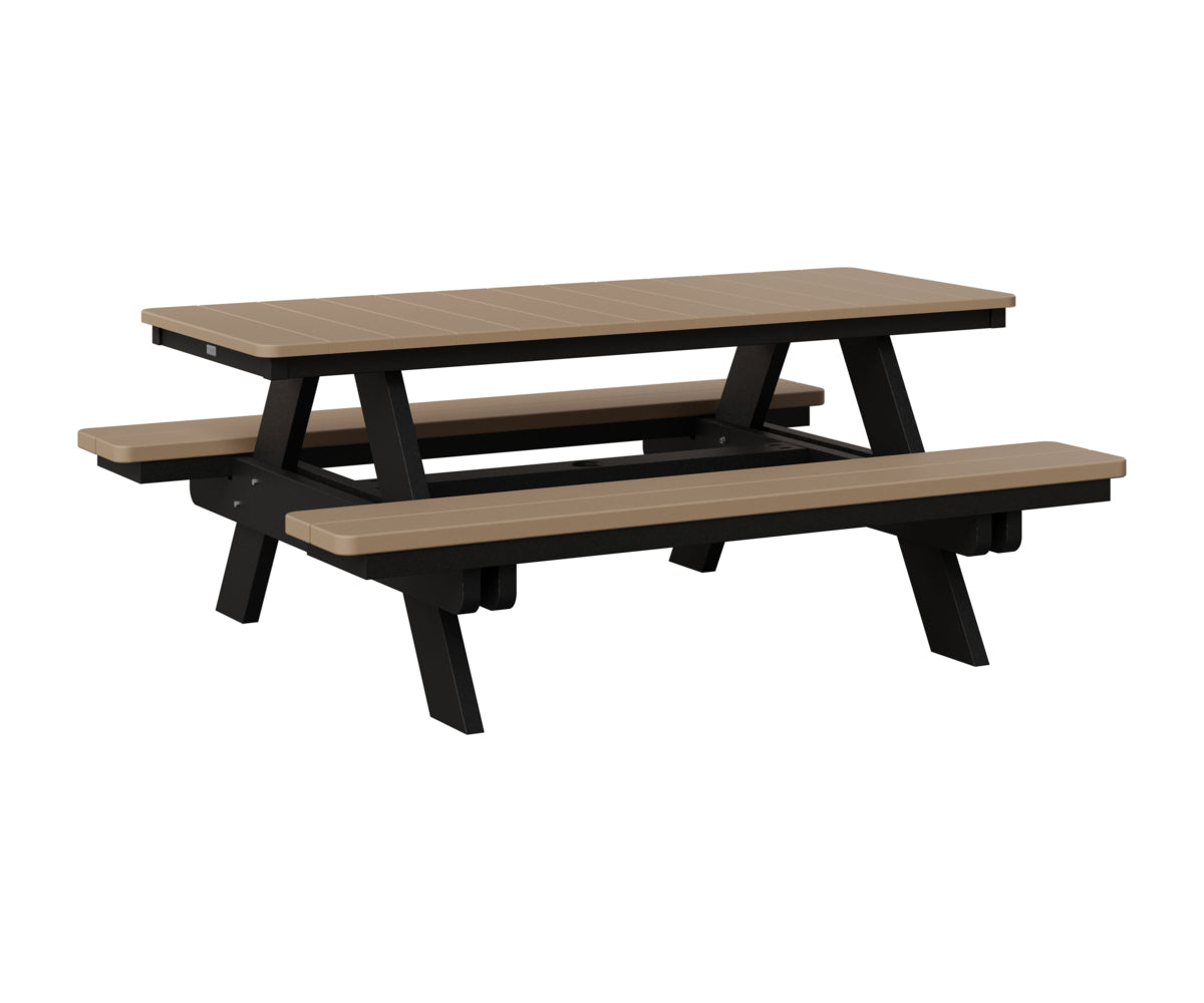 Berlin Gardens Rectangular Picnic Table, lifestyle photo 1