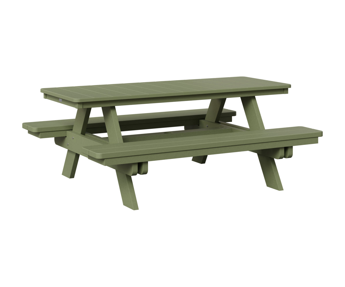 Berlin Gardens Rectangular Picnic Table in Sage
