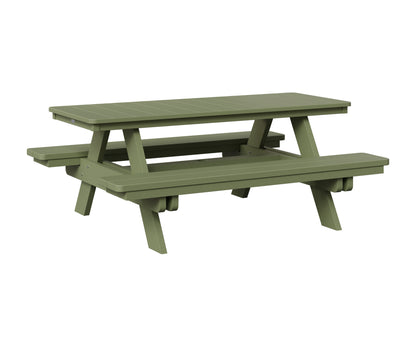 Berlin Gardens Rectangular Picnic Table in Sage