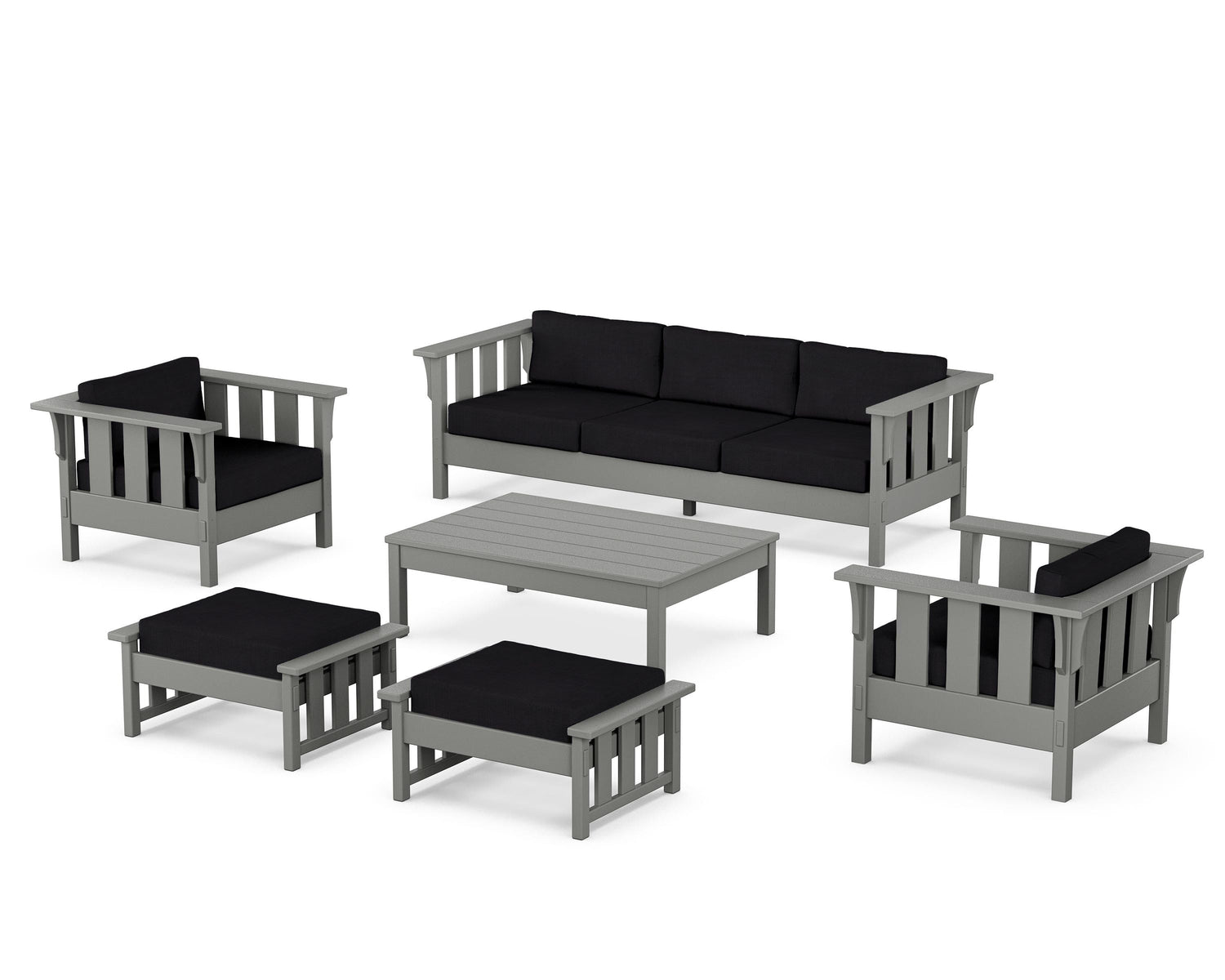 POLYWOOD Acadia 6-Piece Lounge Sofa Set