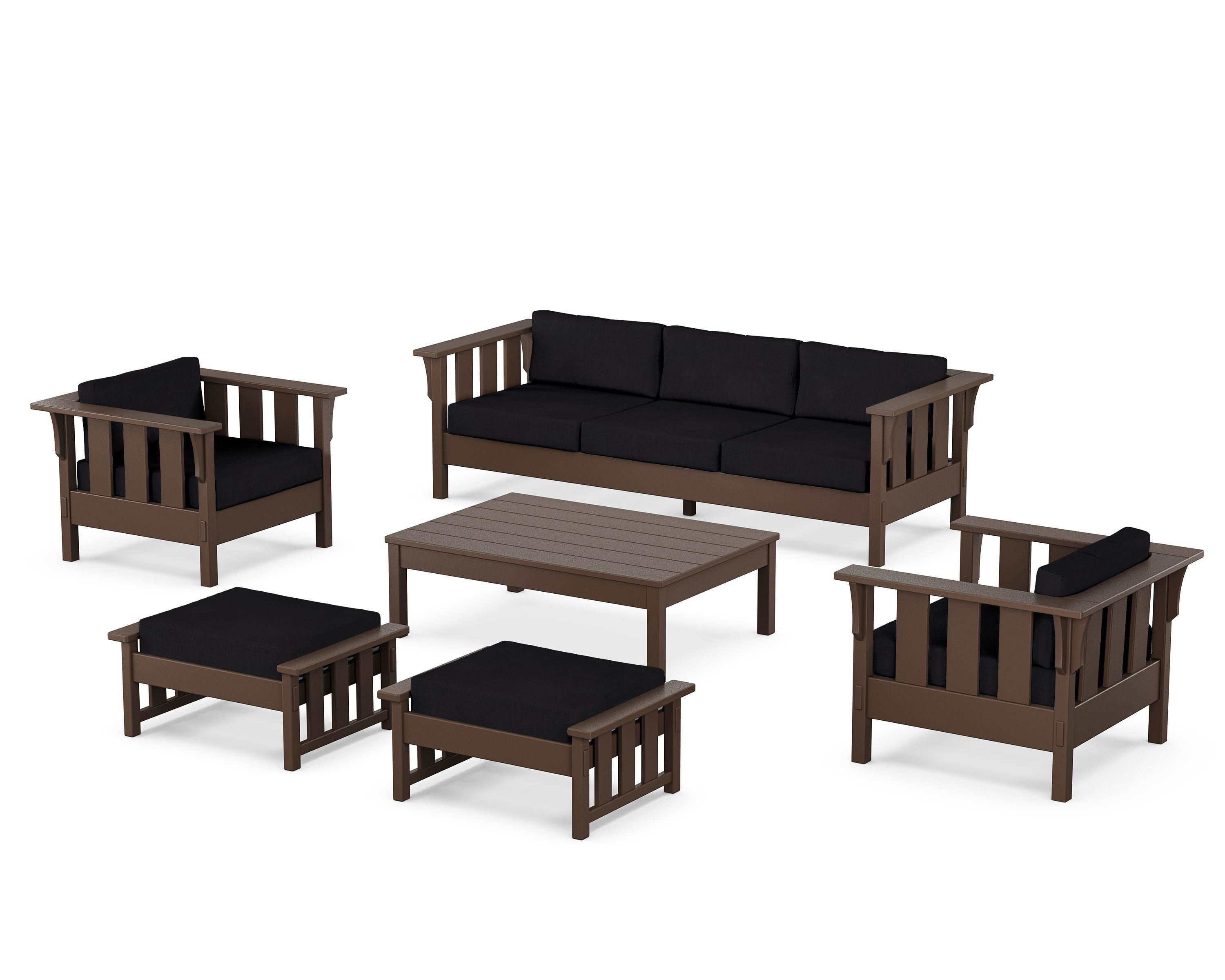 POLYWOOD Acadia 6-Piece Lounge Sofa Set