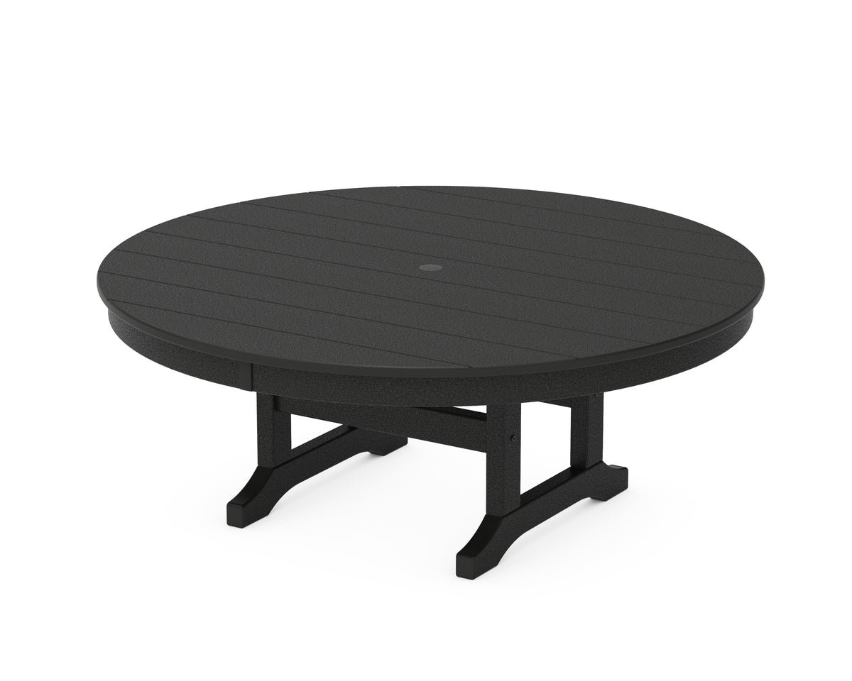 POLYWOOD Round 48" Conversation Table in Black