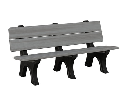 Berlin Gardens Park Bench in Driftwood Gray