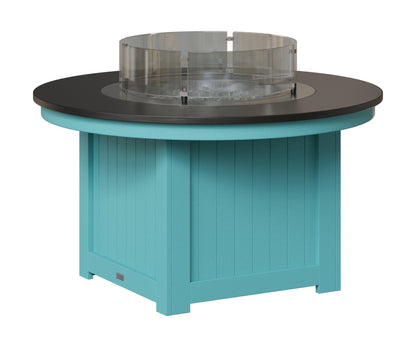 Berlin Gardens Donoma 44" Round Fire Pit in Aruba Blue, Hammered Black top
