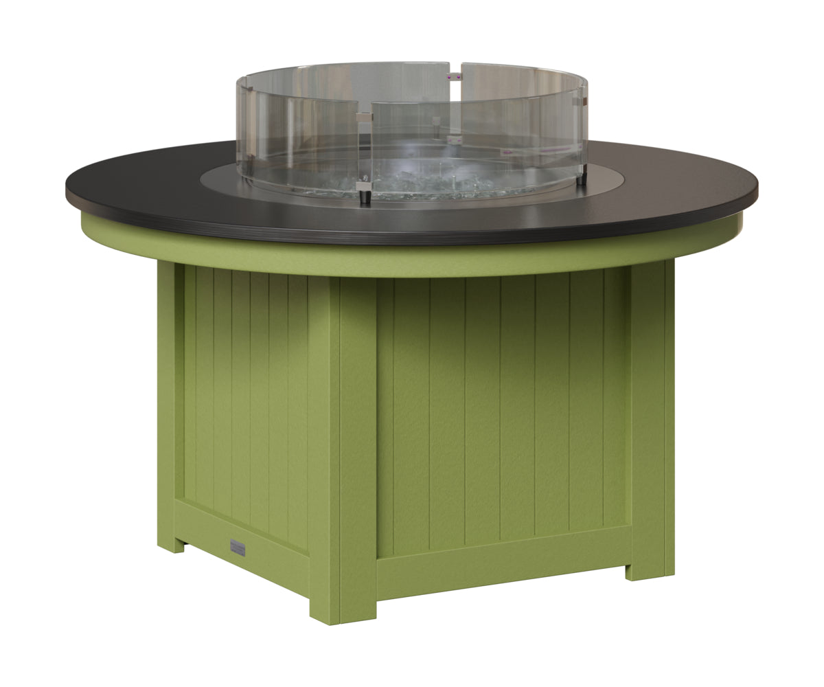 Berlin Gardens Donoma 44" Round Fire Pit in Kiwi Green, Hammered Black top