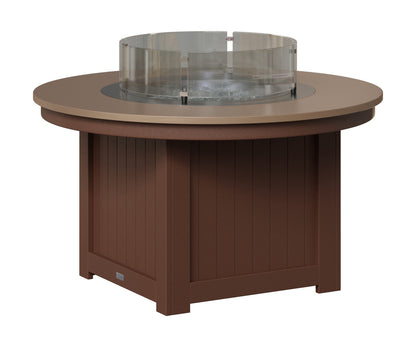 Berlin Gardens Donoma 44" Round Fire Pit in Chocolate Brown, Hammered Bronze top