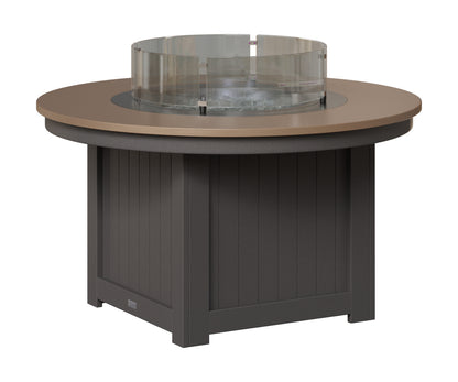 Berlin Gardens Donoma 44" Round Fire Pit in Smoke Gray, Hammered Bronze top