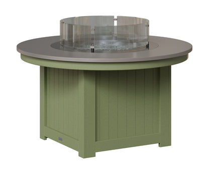 Berlin Gardens Donoma 44" Round Fire Pit in Sage, Hammered Stainless top
