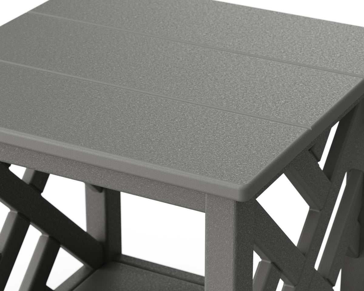 POLYWOOD Chippendale Accent Table angle view