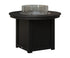 Berlin Gardens Donoma 44" Round Fire Table Dining in Black