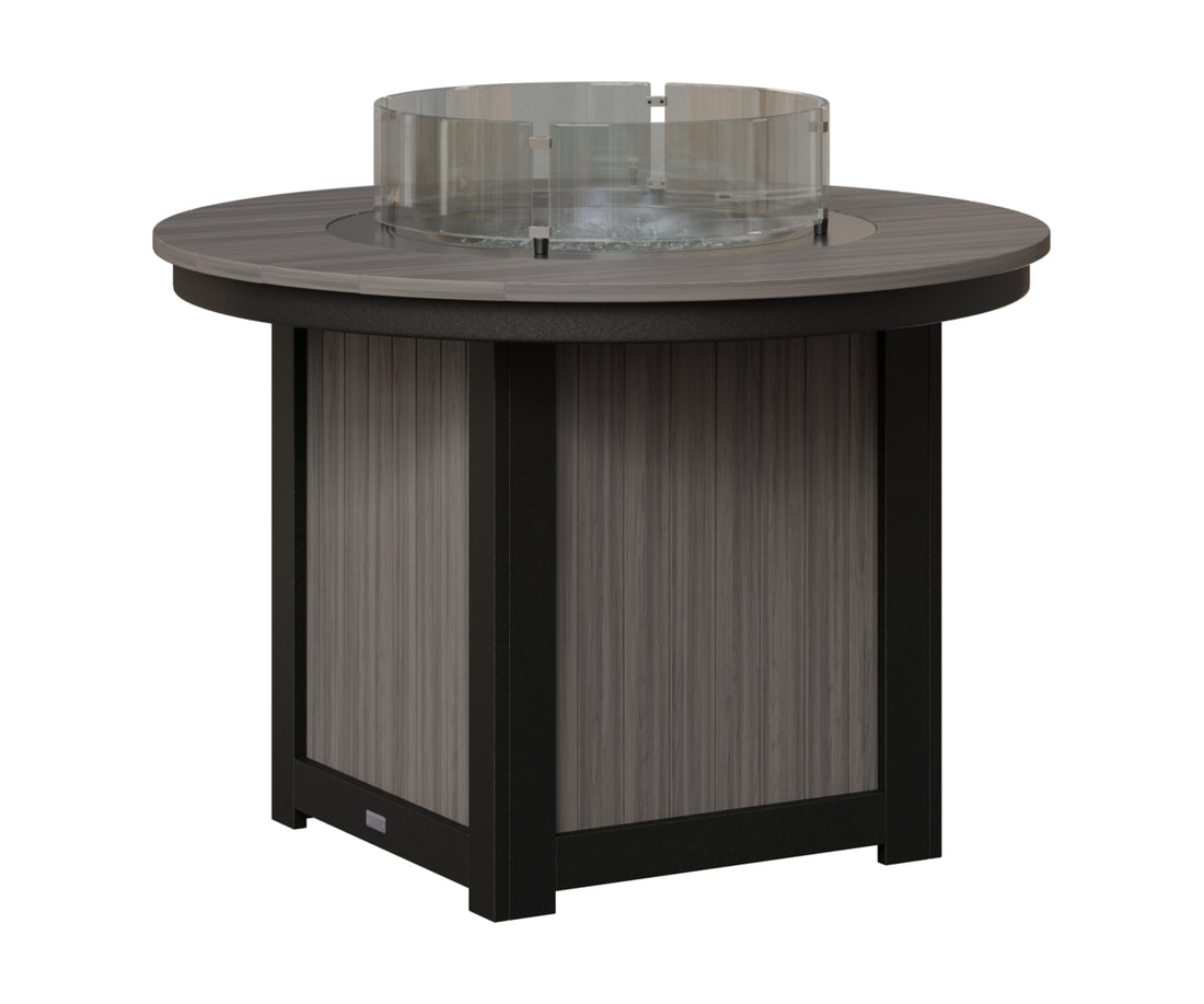 Berlin Gardens Donoma 44" Round Fire Table Dining, lifestyle photo 1