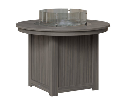 Berlin Gardens Donoma 44" Round Fire Table Dining in Coastal Gray