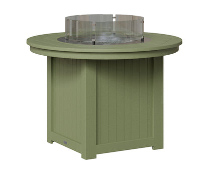 Berlin Gardens Donoma 44" Round Fire Table Dining in Sage