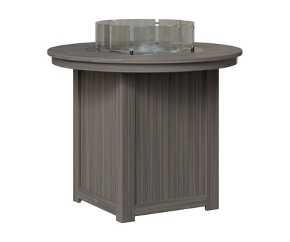 Berlin Gardens Donoma 44" Round Fire Table Counter in Coastal Gray