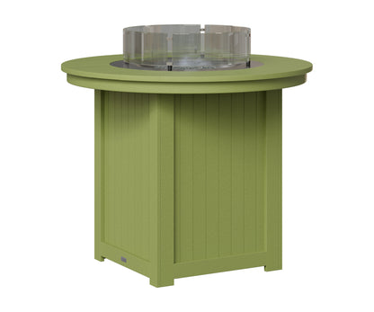 Berlin Gardens Donoma 44" Round Fire Table Counter in Kiwi Green