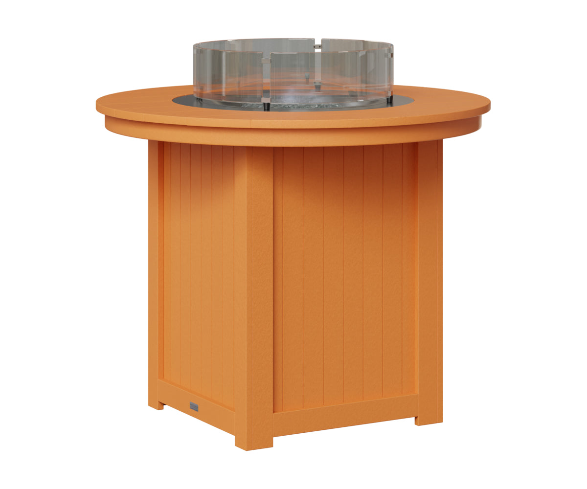 Berlin Gardens Donoma 44" Round Fire Table Counter in Mango Orange