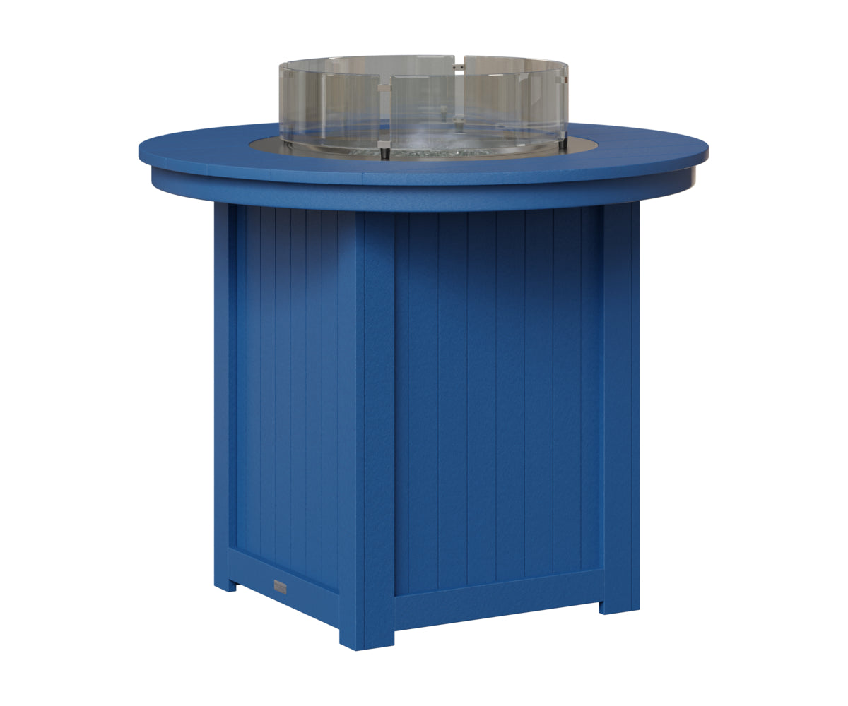 Berlin Gardens Donoma 44" Round Fire Table Counter in Pacific Blue