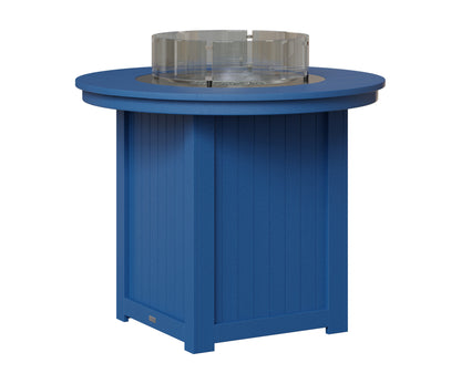 Berlin Gardens Donoma 44" Round Fire Table Counter in Pacific Blue