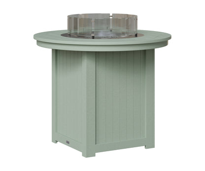 Berlin Gardens Donoma 44" Round Fire Table Counter in Sea Foam