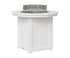 Berlin Gardens Donoma 44" Round Fire Table Counter in White