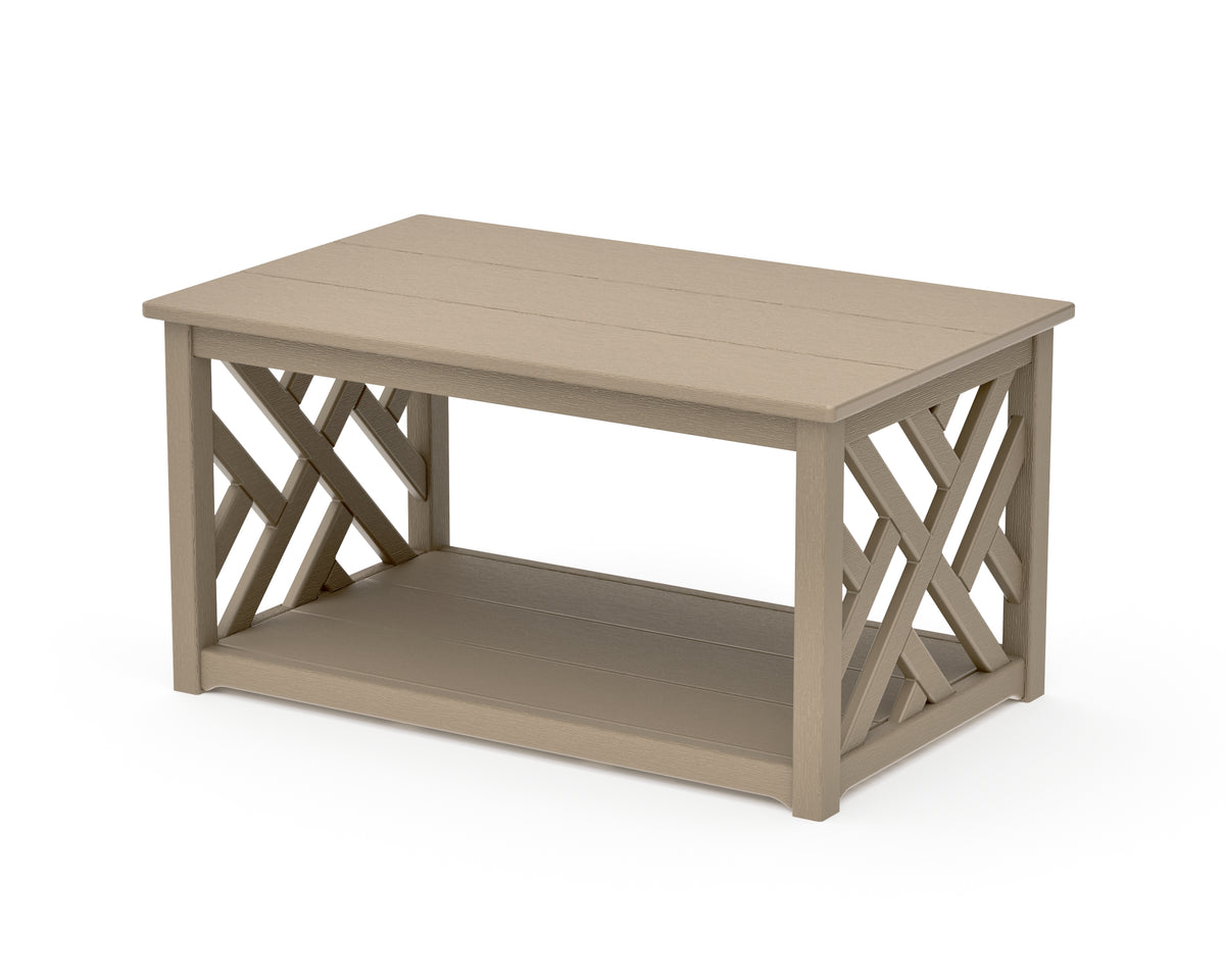 POLYWOOD Chippendale Coffee Table in Vintage Sahara