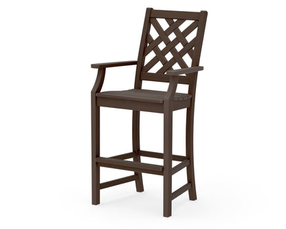 POLYWOOD Wovendale Bar Arm Chair in Kona