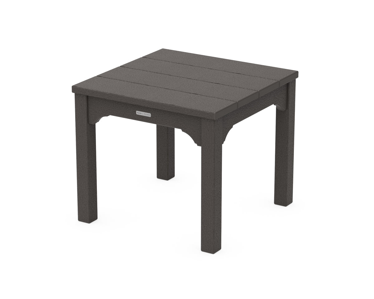 POLYWOOD Chinoiserie End Table in Vintage Coffee