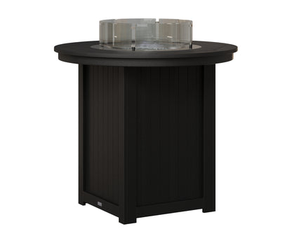 Berlin Gardens Donoma 44" Round Fire Table Bar in Black