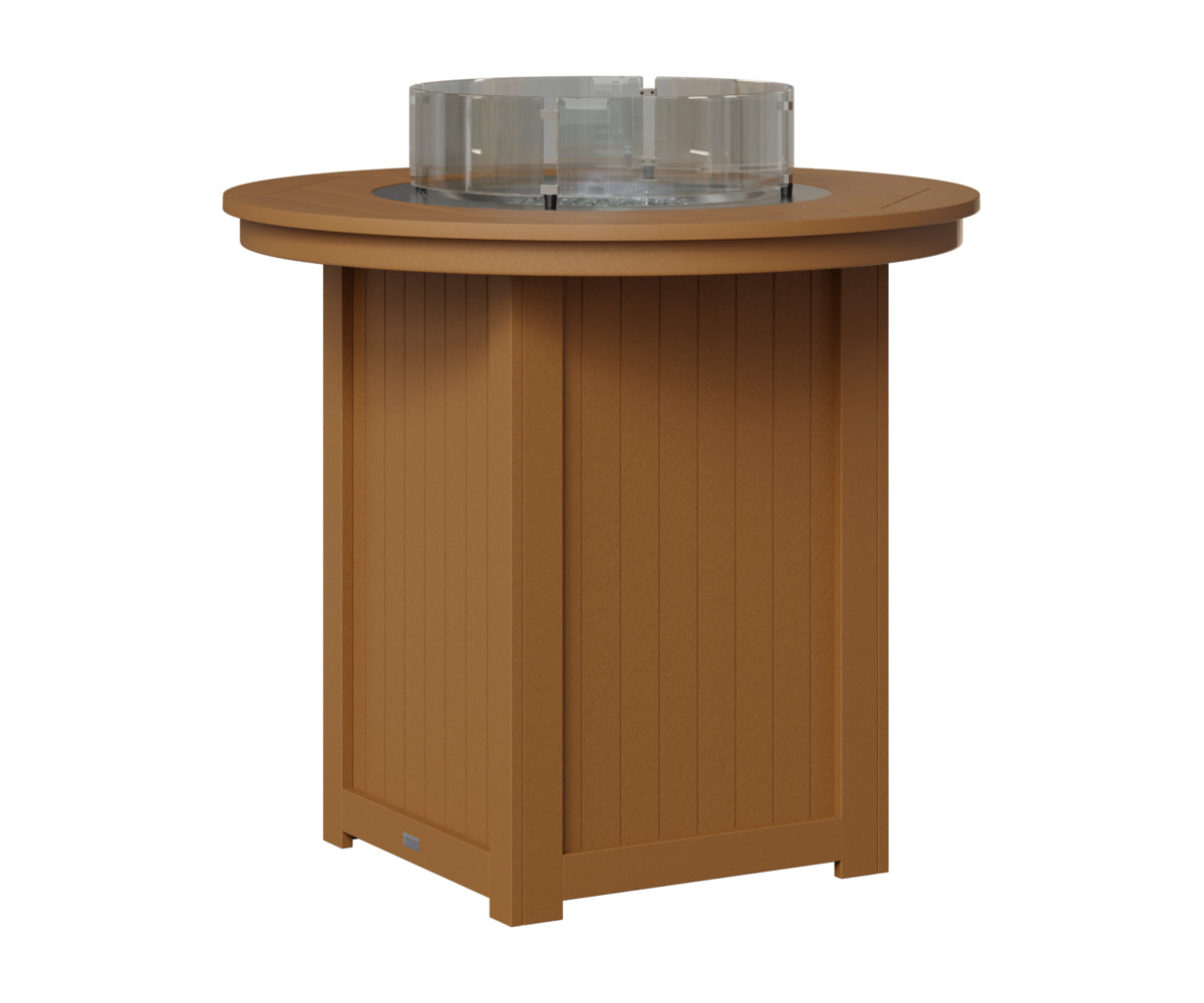 Berlin Gardens Donoma 44" Round Fire Table Bar in Cedar