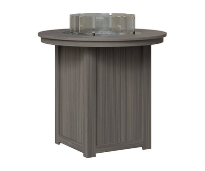 Berlin Gardens Donoma 44" Round Fire Table Bar in Coastal Gray