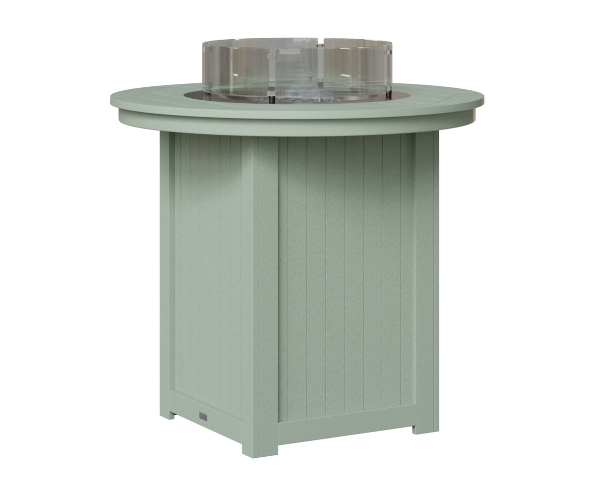Berlin Gardens Donoma 44" Round Fire Table Bar in Sea Foam