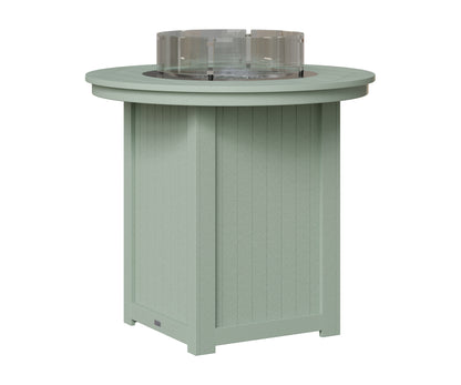 Berlin Gardens Donoma 44" Round Fire Table Bar in Sea Foam
