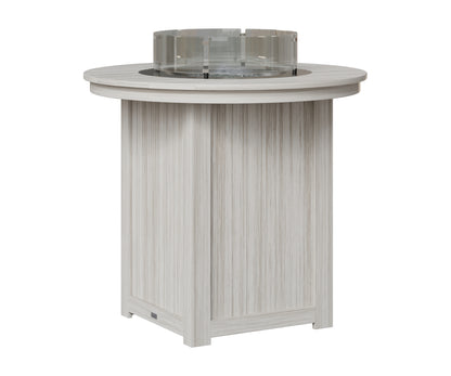 Berlin Gardens Donoma 44" Round Fire Table Bar in Seashell
