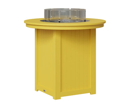Berlin Gardens Donoma 44" Round Fire Table Bar in Sunburst Yellow