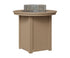 Berlin Gardens Donoma 44" Round Fire Table Bar in Weatherwood