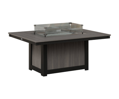 Berlin Gardens Donoma 42" x 54" Rectangular Fire Pit, lifestyle photo 1