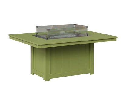 Berlin Gardens Donoma 42" x 54" Rectangular Fire Pit in Kiwi Green