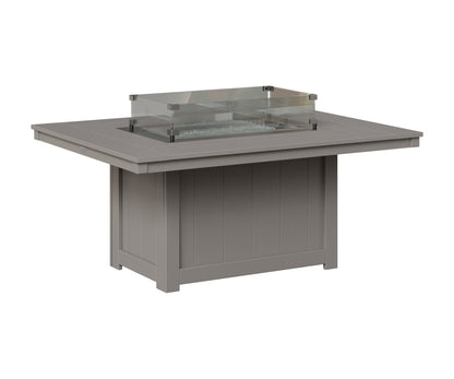 Berlin Gardens Donoma 42" x 54" Rectangular Fire Pit in Light Gray