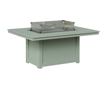 Berlin Gardens Donoma 42" x 54" Rectangular Fire Pit in Sea Foam