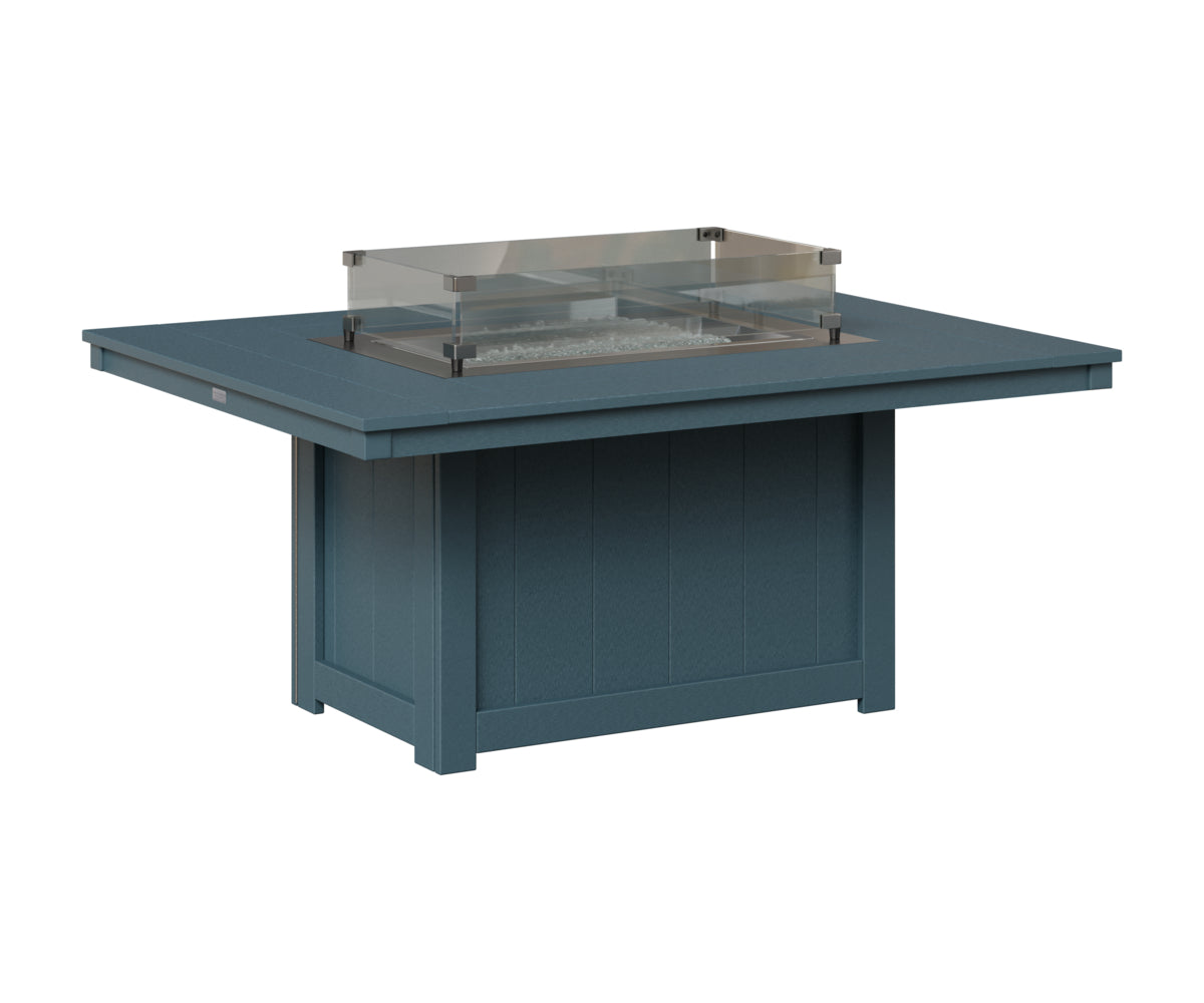 Berlin Gardens Donoma 42" x 54" Rectangular Fire Pit in Slate