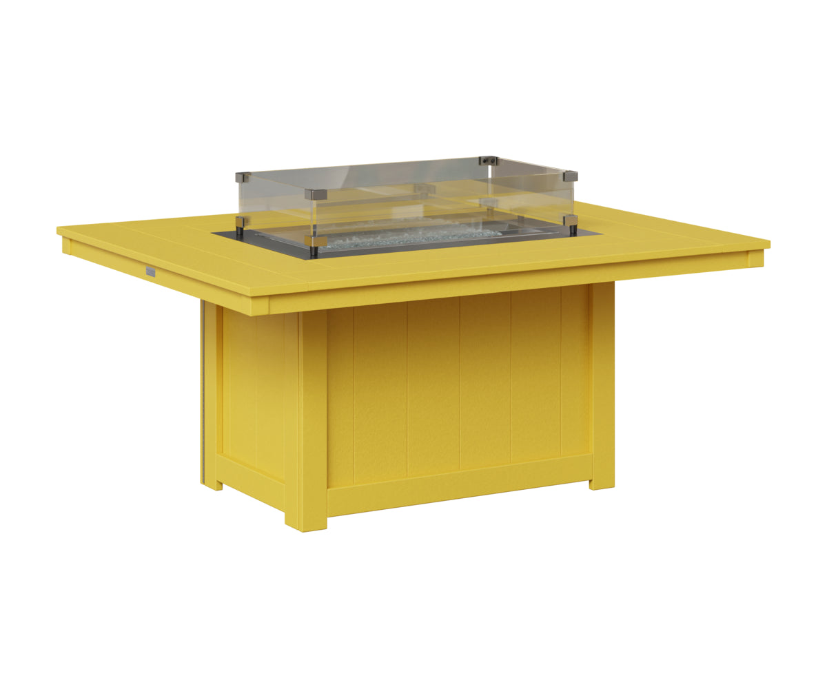 Berlin Gardens Donoma 42" x 54" Rectangular Fire Pit in Sunburst Yellow