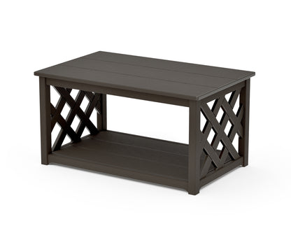 POLYWOOD Wovendale Coffee Table in Vintage Coffee