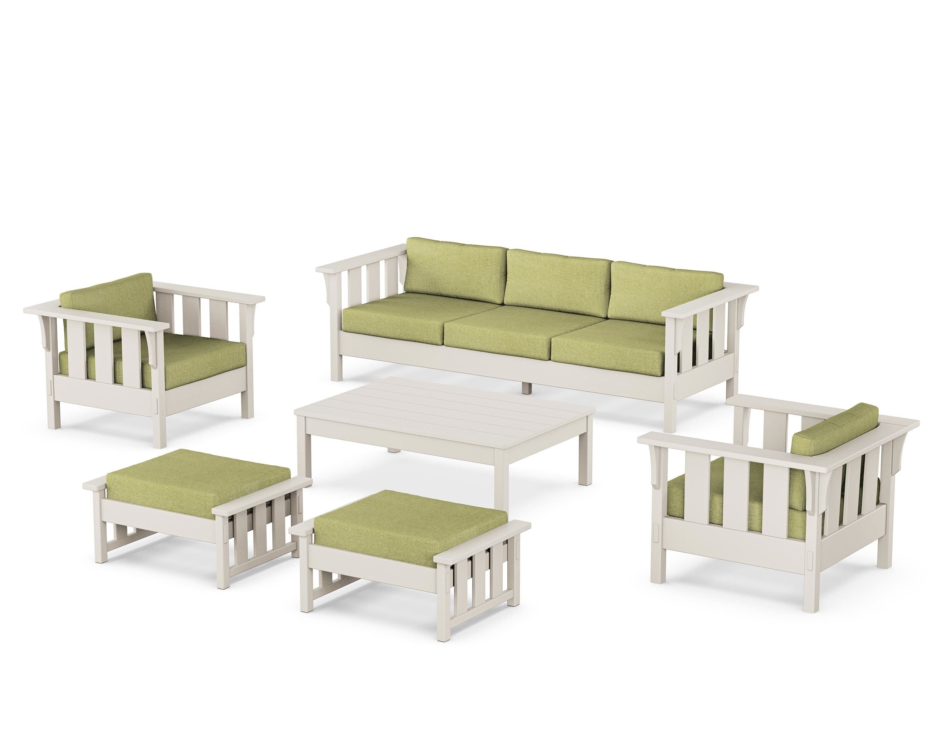 POLYWOOD Acadia 6-Piece Lounge Sofa Set