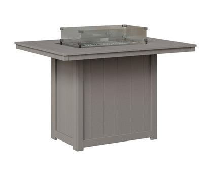Berlin Gardens Donoma 42" x 54" Rectangular Fire Table Counter in Light Gray
