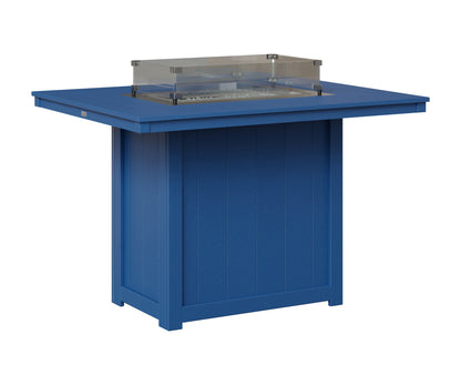 Berlin Gardens Donoma 42" x 54" Rectangular Fire Table Counter in Pacific Blue