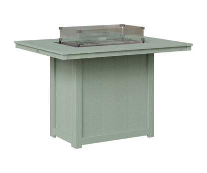 Berlin Gardens Donoma 42" x 54" Rectangular Fire Table Counter in Sea Foam