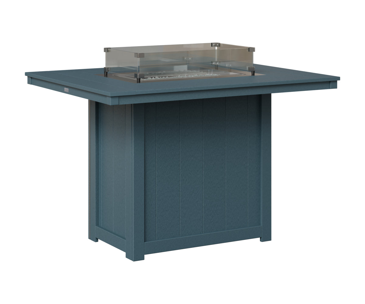 Berlin Gardens Donoma 42" x 54" Rectangular Fire Table Counter in Slate