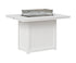 Berlin Gardens Donoma 42" x 54" Rectangular Fire Table Counter in White