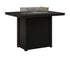 Berlin Gardens Donoma 42" x 54" Rectangular Fire Table Bar in Black