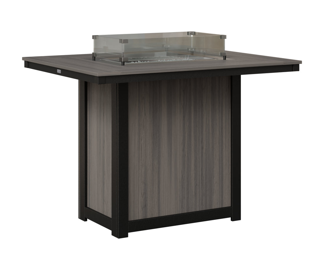Berlin Gardens Donoma 42" x 54" Rectangular Fire Table Bar, lifestyle photo 1